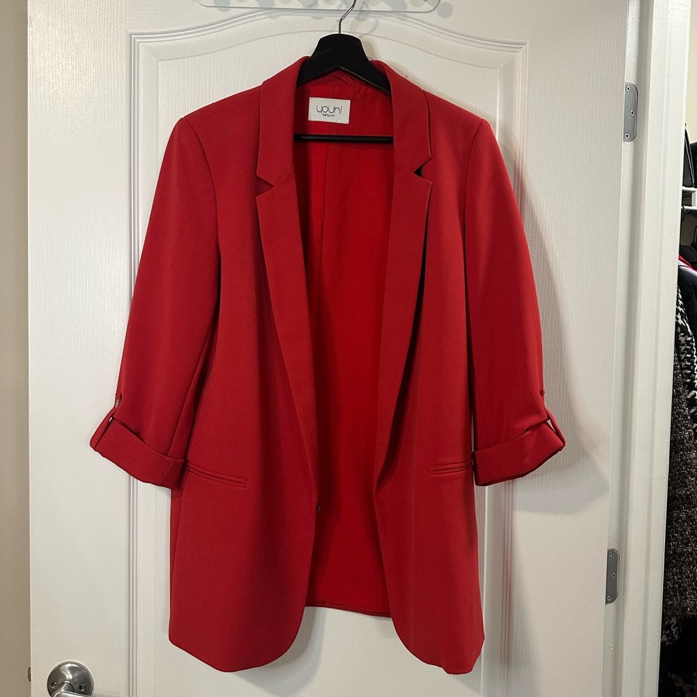 Red blazer for women